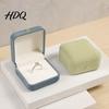 Hochzeit Verlobungsgeschenkbox Perlenvelours Schmuckschatulle Kratzfeste Auskleidung Organizer mit Goldmetall für