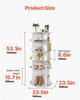 VEVOR 5 Tiers Rotating Shoe Rack Tower, 360 degrees Spinning Shoe Rack, Revolving Storage Round Carousel Display
