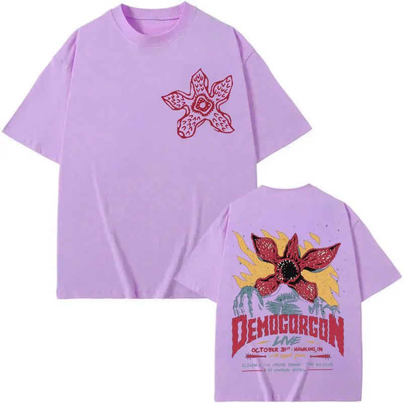 Eddie Munson The Demogorgon Tshirt Cannibal Flower Monster Graphic T Shirts Men Women Clothing Gothic Fashion Vintage Tshirts
