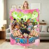 Luffy'S Straw Hat Pirates Pattern Flannel Blanket Soft Comfortable Throw Blanket For Camping Travel Home Decor Christmas Gift
