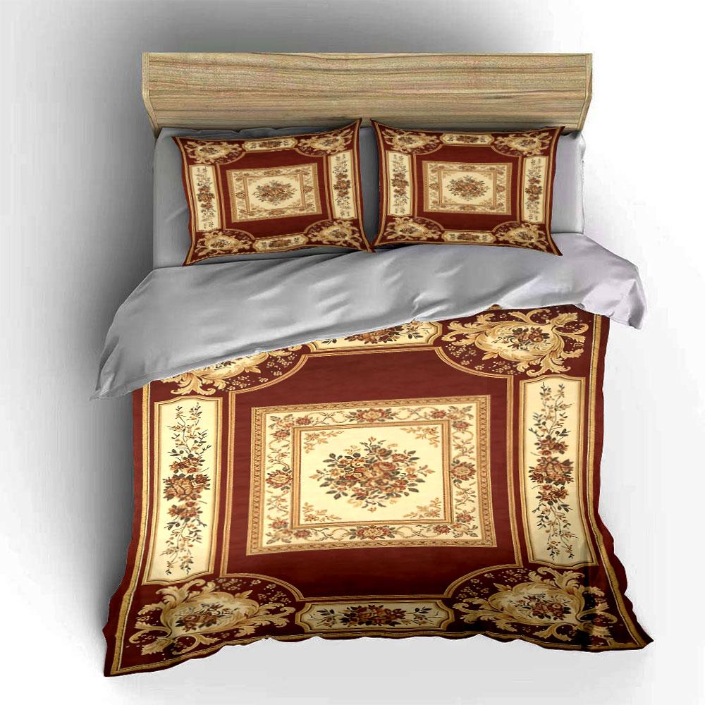 Floral Bouquets and Scrollwork. Bedding Sets Duvet Cover Sets Duvet Covers Pillowcases(1 * Duvet Cover 2 * Pillowcases Without Duvet Insert)