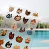 Puffy Jelly Stickers Funny Ugly Cute KT Cat Self Adhesive Waterproof for Journaling Camera Pen Holder Water Bottle Decor Ready