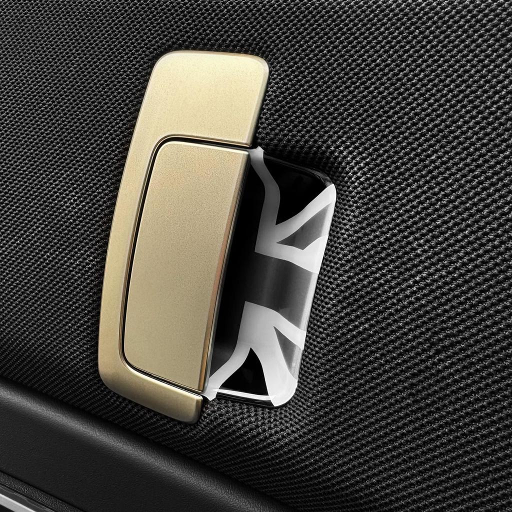 KUNGKIC Carbon Fiber Car Door Inner Grab Handle Cover for 2024 2023 2025 Mini Cooper ABS Decorative Car Accessories Countryman, Scratch-Resistant