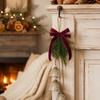 Vintage Cedar Greenery & Metal Bells Christmas Decor for Doors or Walls