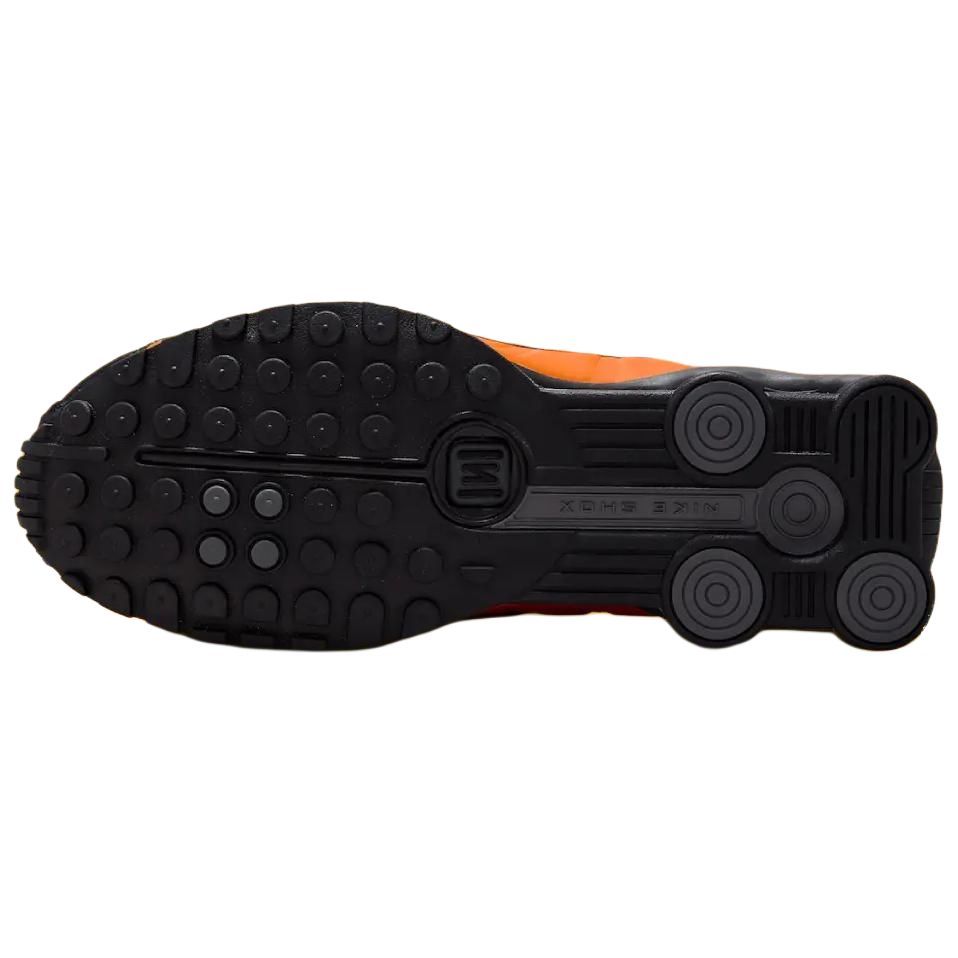 Nike Shox R4 Bright Ceramic Unisex Sneakers Orange Black Metallic-Dark-Grey HQ1988-800