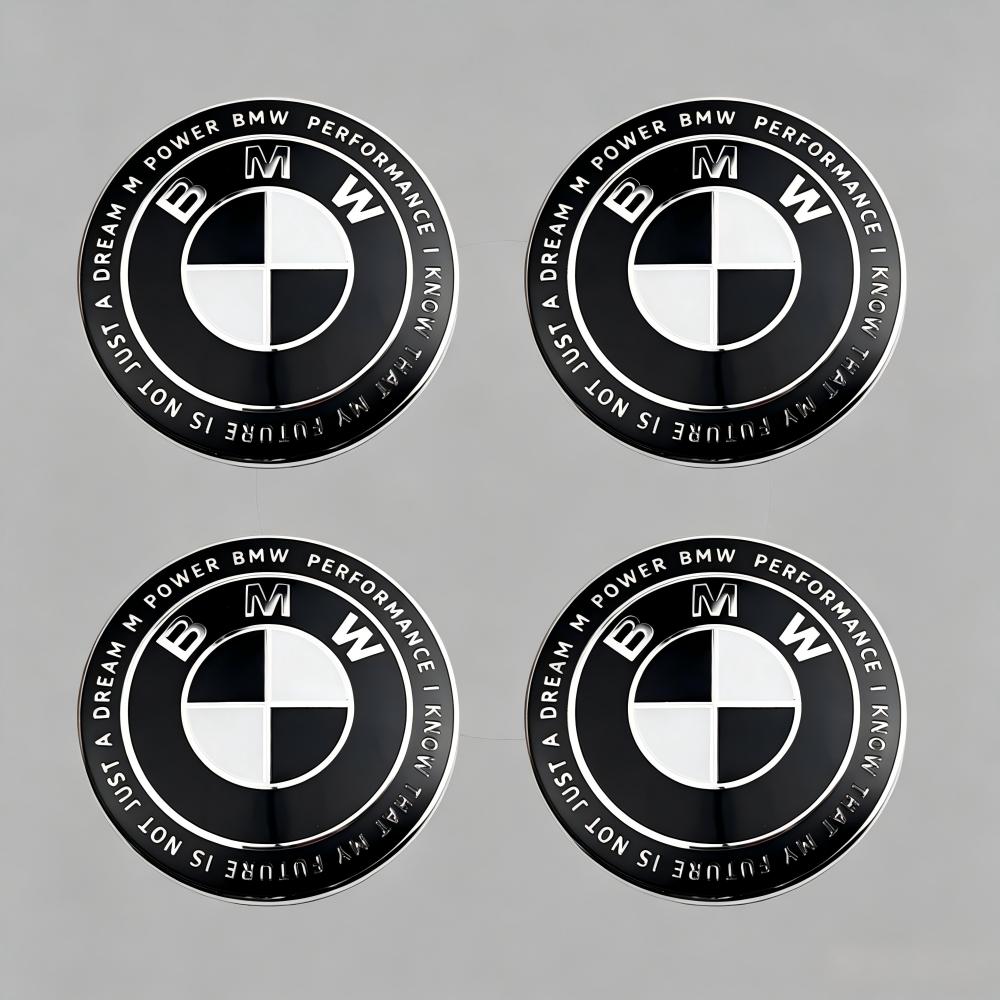 For BMW M 20pcs 60MM 68MM 50th Anniversary Car Wheel Hub Center Cap Cover For BMW M E46 X1 X2 X3 X4 X5 X6 F48 G01 E84 E83 F30 G30 G32 G01