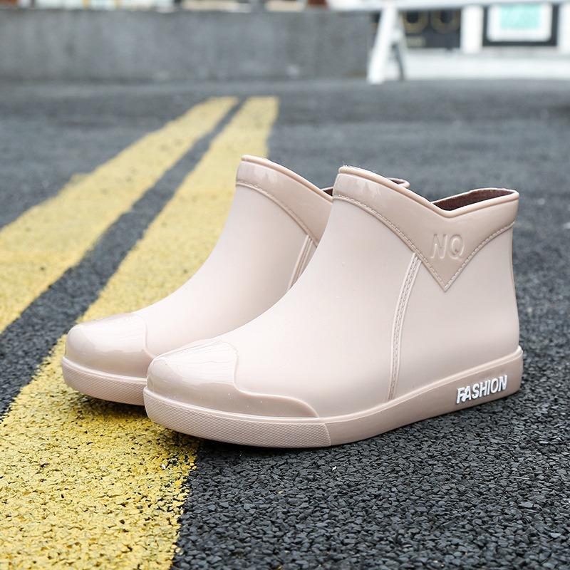 

Rain shoes women s short work rain boots fashion outer wear rubber shoes summer velvet warm waterproof non-slip women s water shoes winter 40