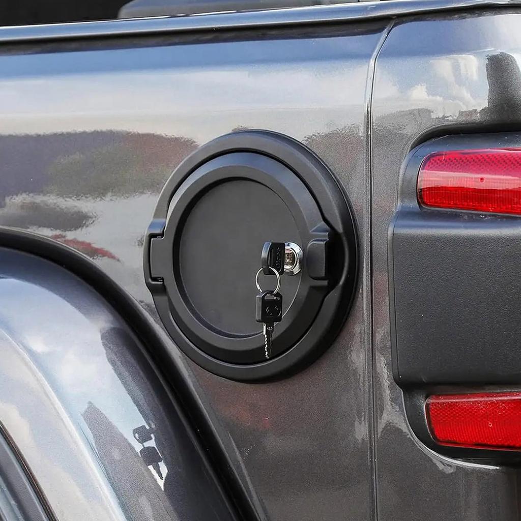 Easy Installation Locking Gas Tanks Door Corrosion Resistant Gas Fuel Door Covers With Security Lock For JLU 2018-2023