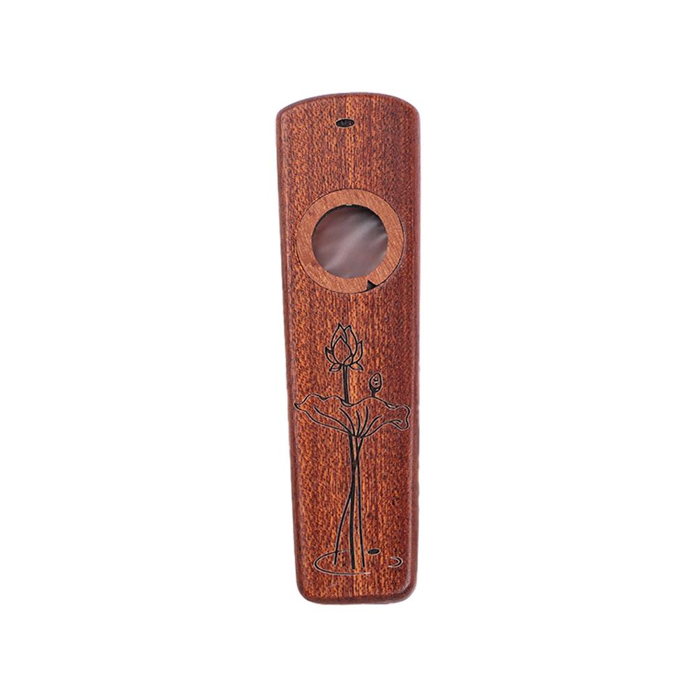 Handgefertigte Kazoo-Mundharmonika aus Holz mit Aufbewahrungsbox aus Metall, Musikinstrument, Spielzeug für Kinder und Erwachsene, Blasinstrument