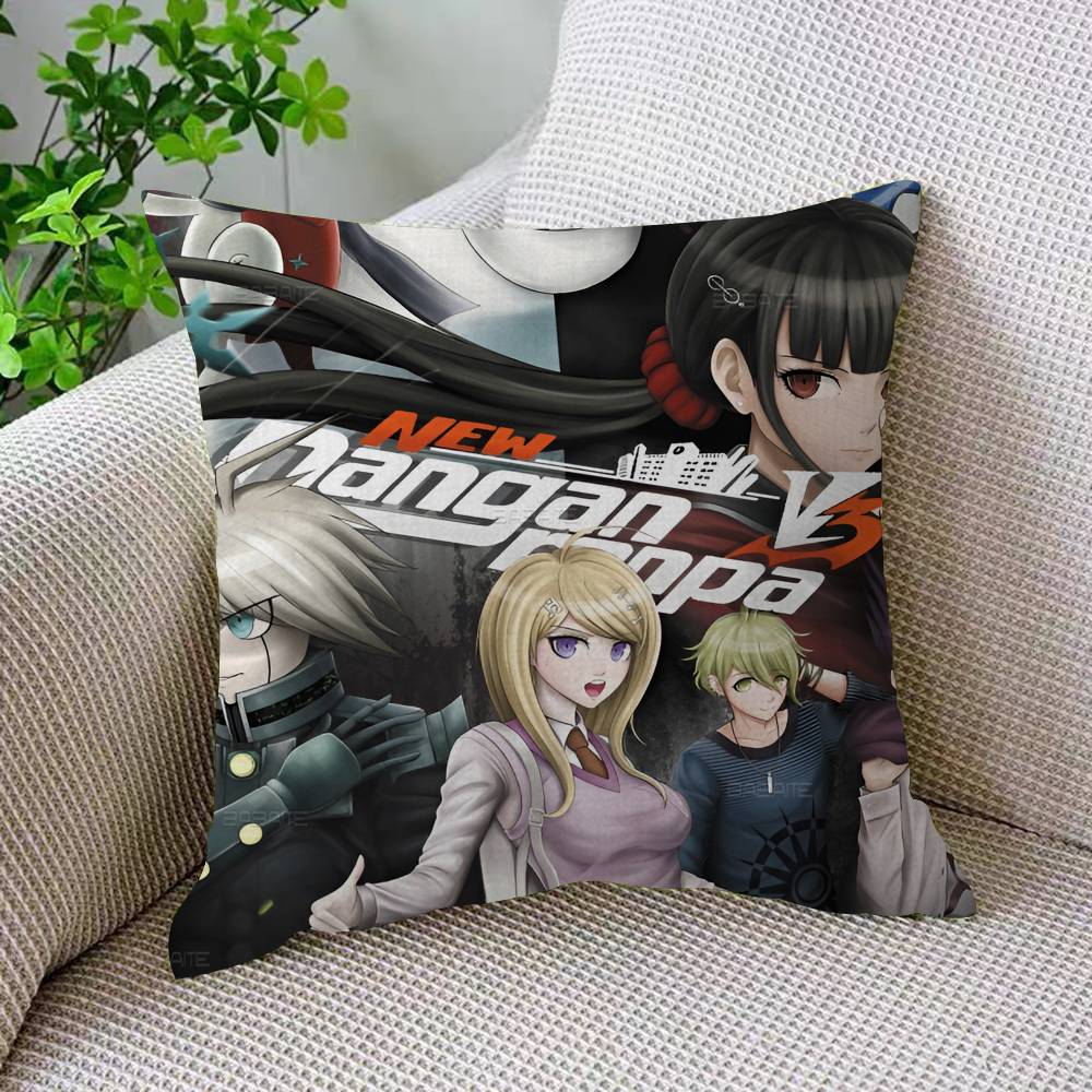 D-Danganronpa Classic Game Pillow Cover Sofa Cushion Cover Home Room Decoration Children Gift