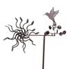 Wind Spinners Iron Hummingbird Metal Windmill Wind Sculpture for Outdoor Lawn Yard Patio Garden