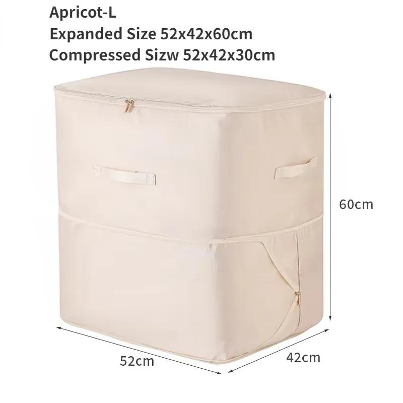 Large Compression Bag Quilt Clothes Closet Cabinet Organizer Storagepouch Ultra Space Saving Self Compression Organizer