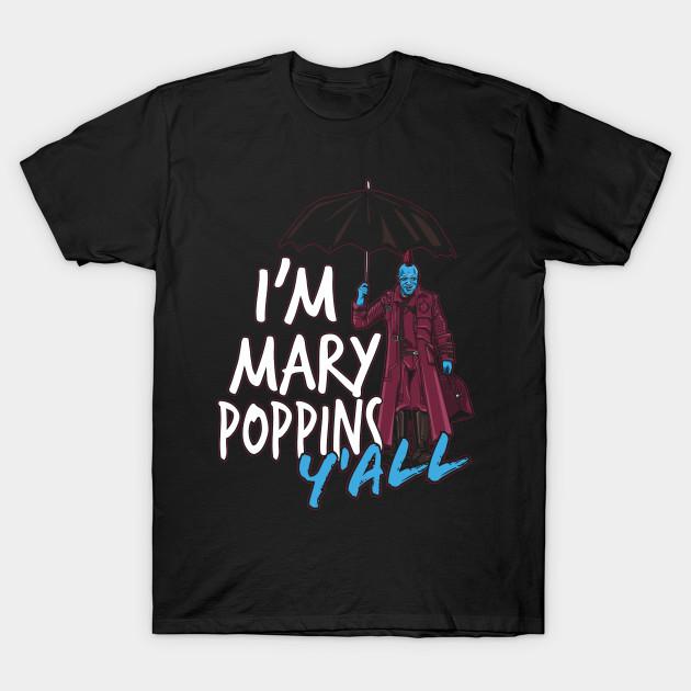 

Men Black Print T-shirt Mary Poppins Y All No-Cut Transfer Paper Print Cotton Tshirt S чёрный