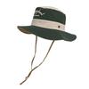 Stylish Japanese Color Block Embroidered Fisherman Hat For Women Summer Travel Sun Protection