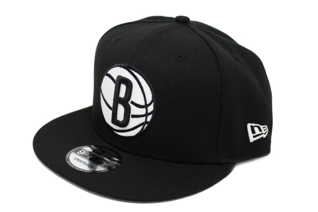 New Era 9FIFTY Snapback Black NBA Eastern Brooklyn Nets Cap, & White, Conference,