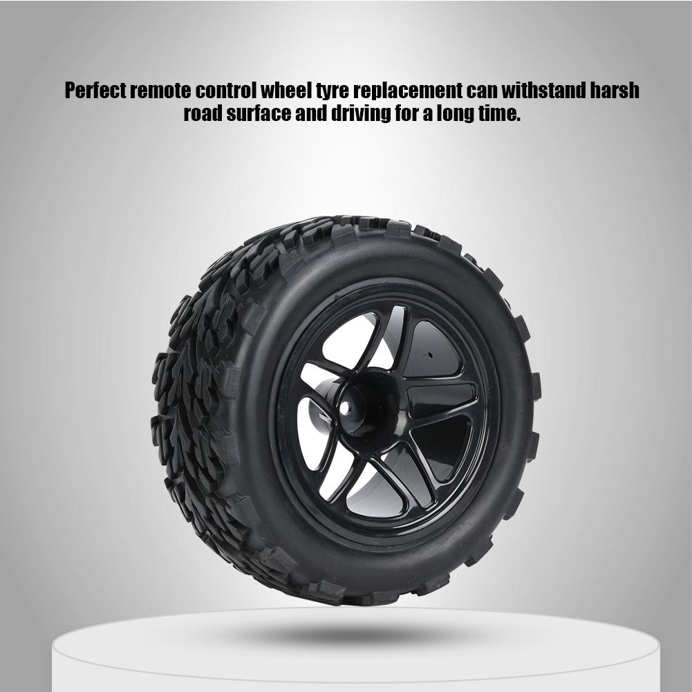 1 10 Universal Remote Control Vehicle Wheels Car Tires RC Car Accessory 115mmBlack