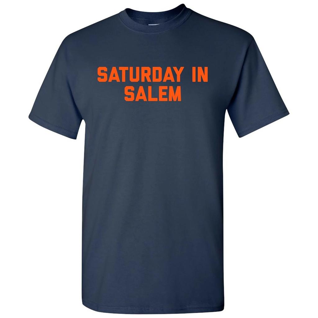 Saturday in Salem - Football Saturdays Sport T Shirt - Navy