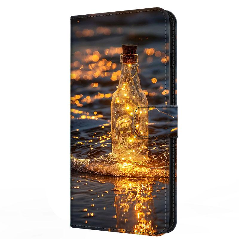 For Samsung A16 Magnetic Wallet Shell Relief Capa Leather Case Protector Book Flip Cover Galaxy A06 A56 A26 A36 A 16 06 56 36 26