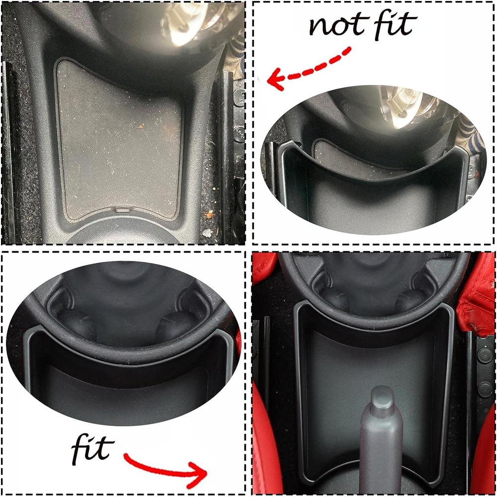 Car Interior Accessories Handbrake Front Storage Box ABS For Fiat 500 2011-2015