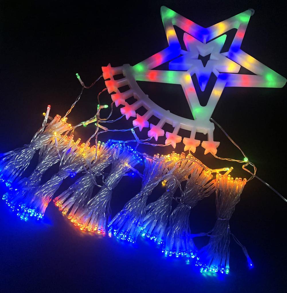 BangLede Outdoor LED Illumination 350 Fairy Waterproof and 8 Remote Control and Controller Christmas Tree Stylish LED Illumination for School and Home