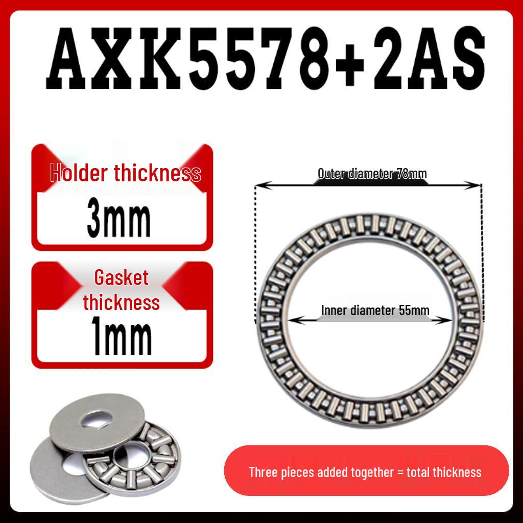 AXK Axial-Nadellager (Identifikation: 5-50 mm, Flach)