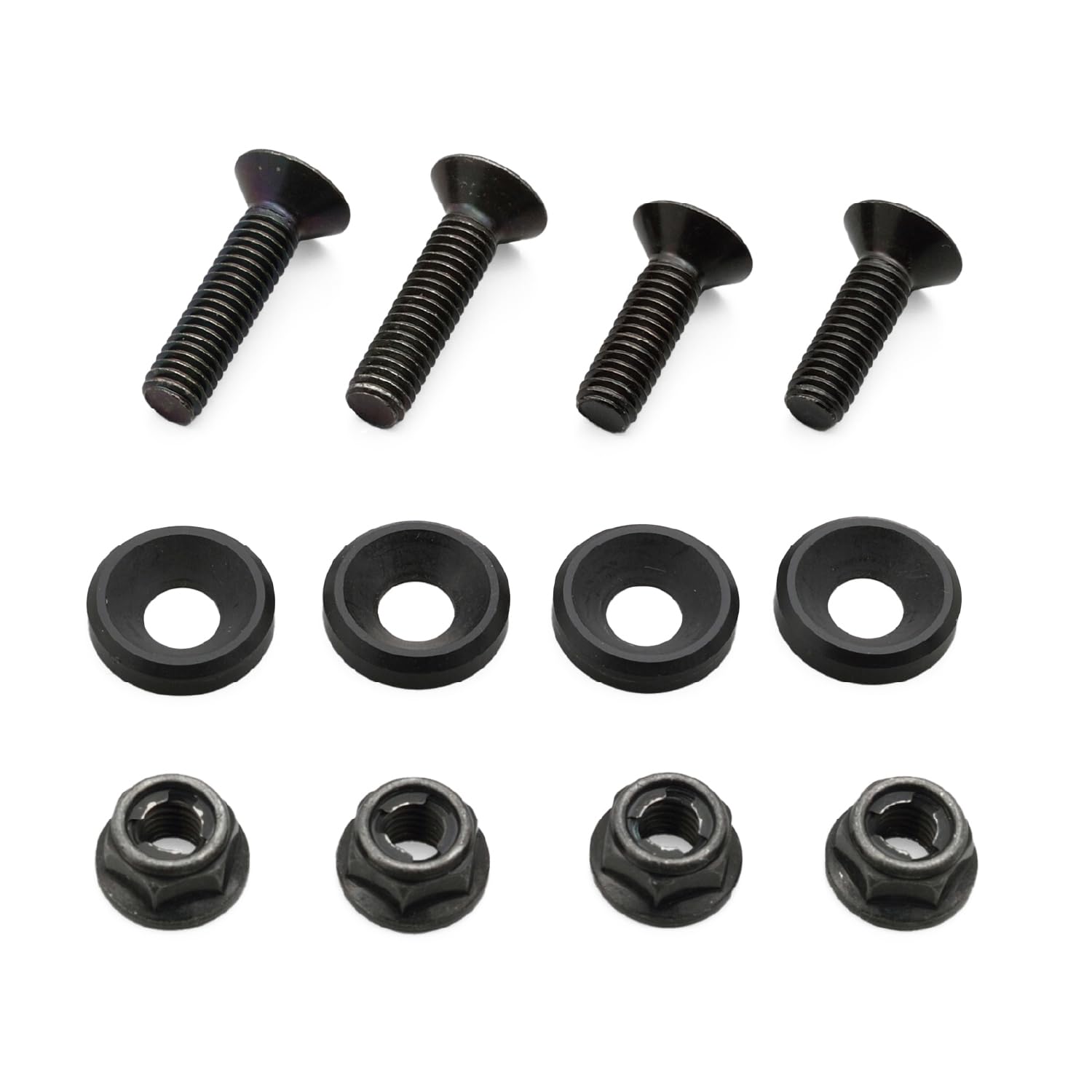

Daytona 24212 Motorcycle Windshield Repair Parts (For 97017, 97018, 42237, 47767), REBLE 1100 CL250/500 AEROVISOR ROSETTE WASHER & BOLT SET чорний
