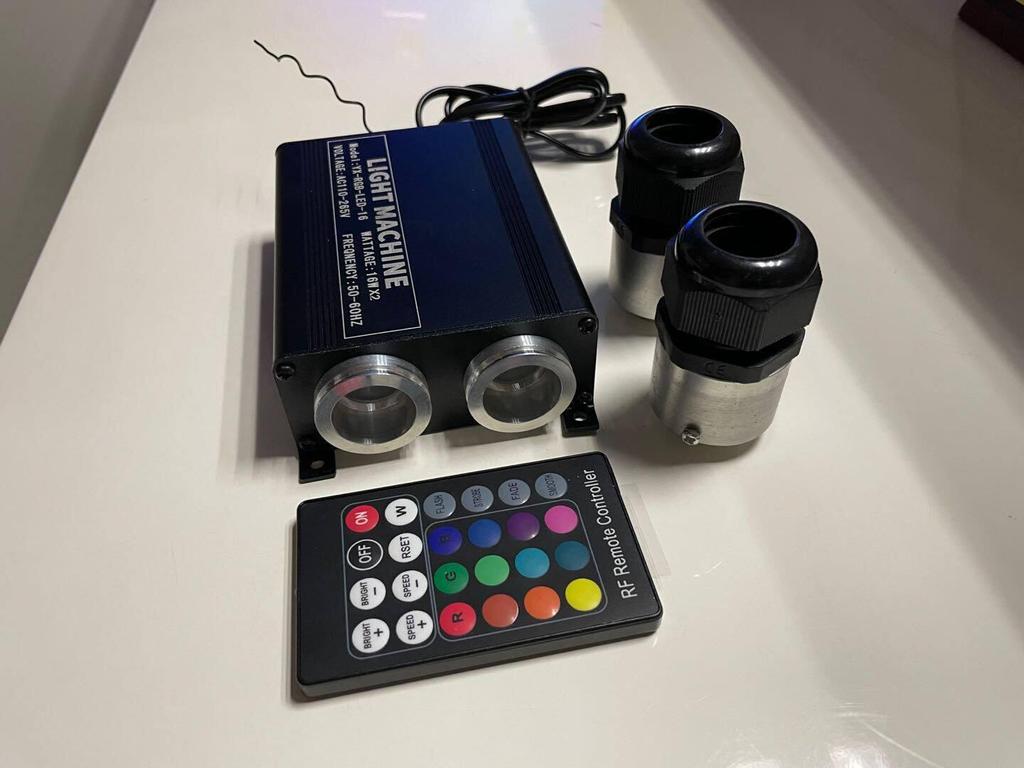 Bright Optical Fiber Car Ambient Light Strip, MMA Transparent Soft Plastic