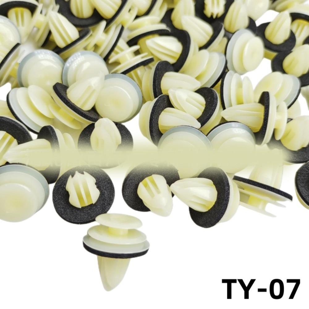 100Pcs Accessories Nylon Retaining Clip Rivet Kit Fastener Rivet Bumper Clip  Interior Car