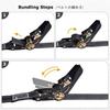 YAPJEB Ratchet Tie-Down Belt, 800kg Breaking Load, 25mm Width, 1m, 2m, 3m, 5m, Lashing Belt, Cargo Tie-Down Strap, Reflective, Multi-Purpose, for Movi