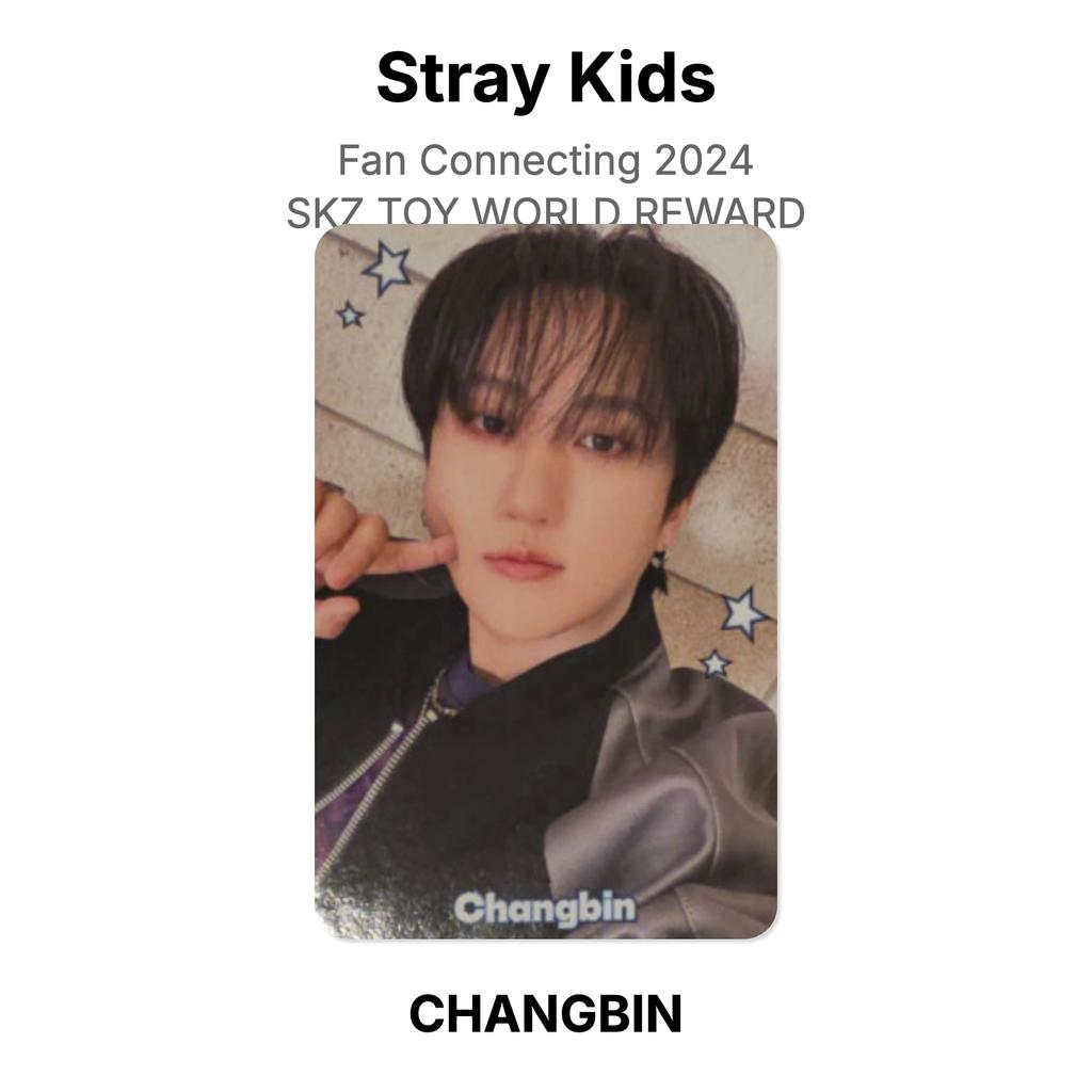 Stray Kids Fan-Verbindung 2024 SKZ TOY WORLD BELOHNUNG Offizielle Fotokarte