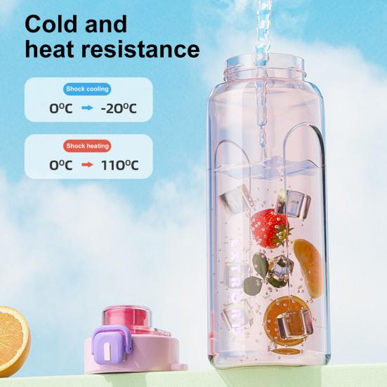 Sticlă de apă de 850 ml cu paie Sticle de apă motivaționale fără BPA Sticlă de apă pentru sport, rezistentă la scurgeri, pentru bărbați, femei, sală, fitness, în aer liber