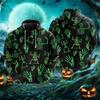 3D Printed Ghost Candy Hoodie For Men Halloween Witch Pattern Long Sleeve Tops Casual Sweatshirt Harajuku Pullover Loose Hoodies