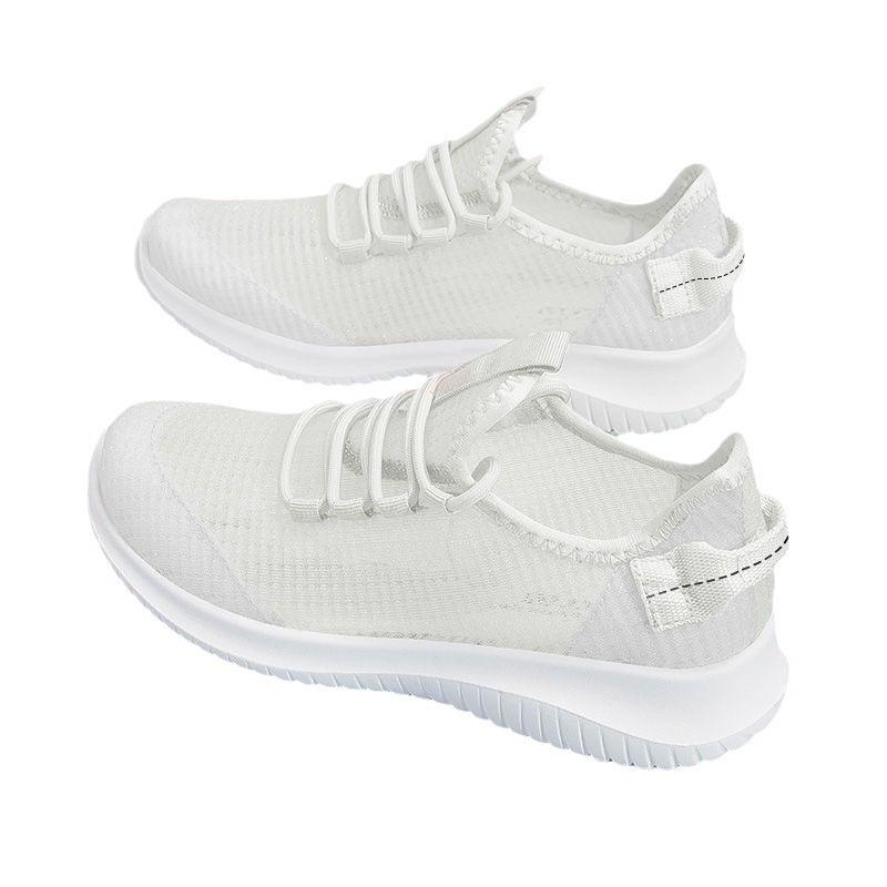 Summer net shoes women's new women's shoes breathable and lightweight mesh sports shoes round head lace-up casual shoes tide