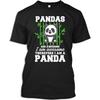 Panda Lovers Tshirt Funny Pandas Are Awesome I Am A Panda Gift T-Shirt for Men Women, Black, XX-Large