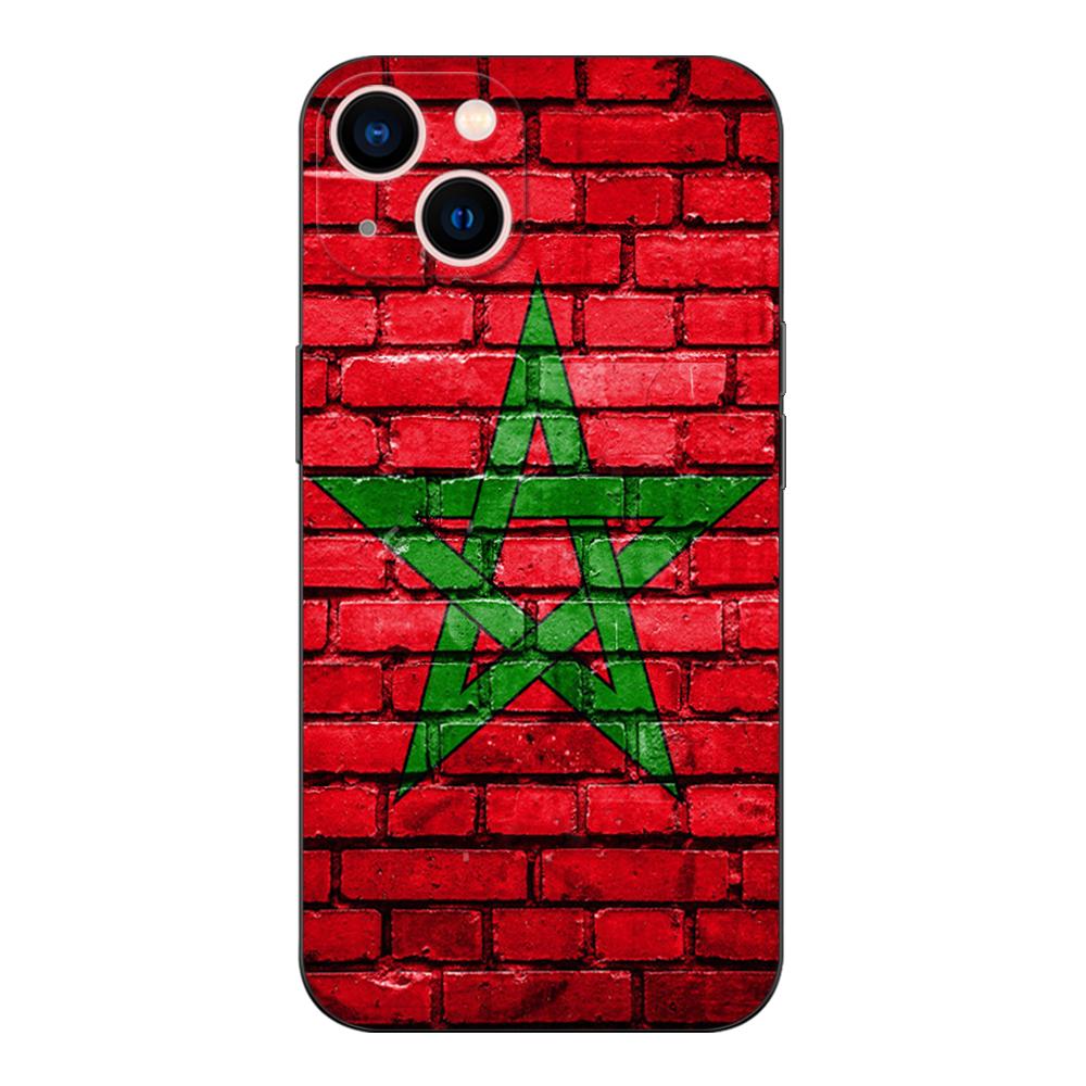 Black Tpu Case For Honor 8a Prime 8s 9 10X Lite 9A 9C 9X Premium Pro 9S Case Cover Moroccan Morocco Flag