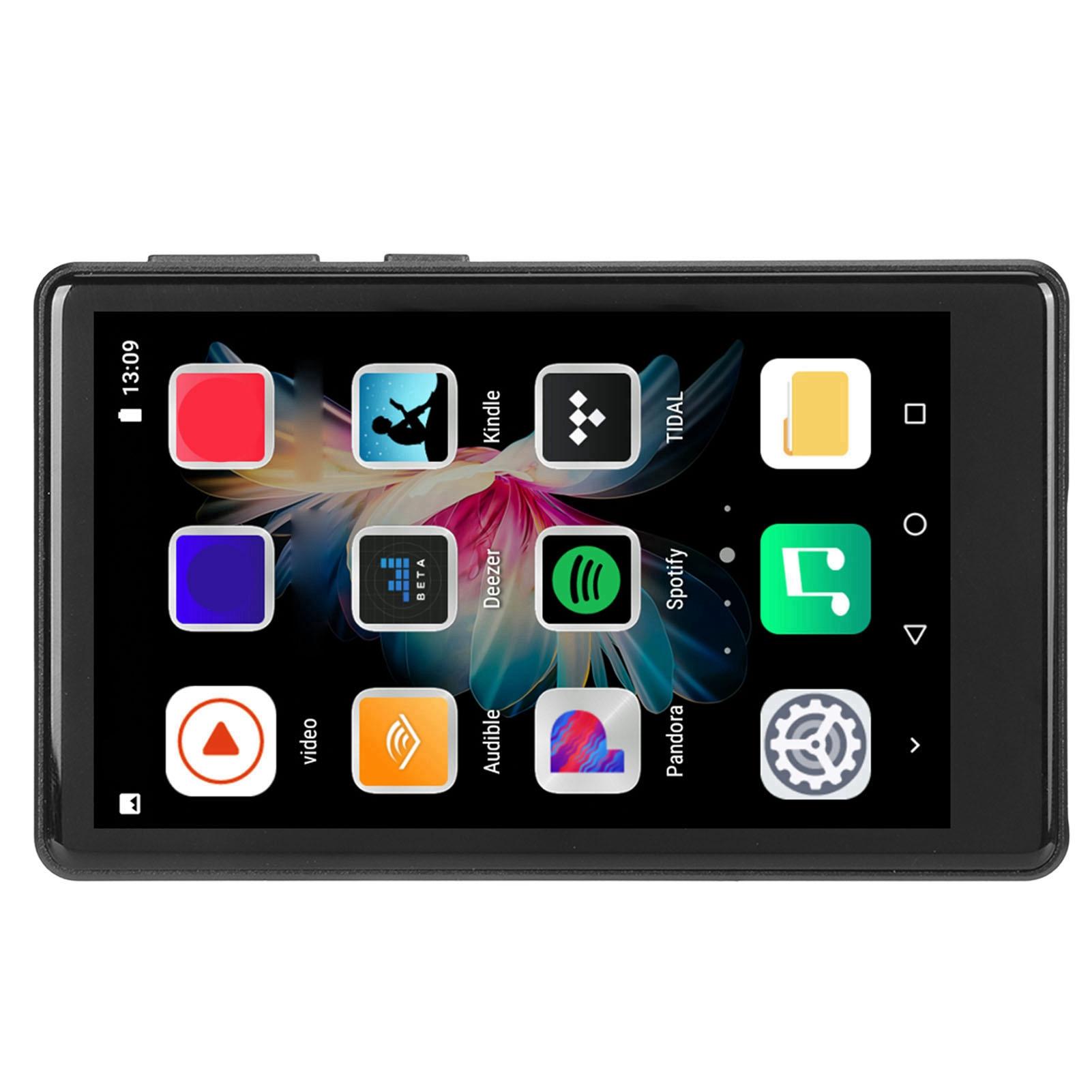 

4.0 Inch MP3 Music Player High Definition Noise Reduction MP3 Player Bluetooth5.0 WIFI Music Player for FM Radio чёрный