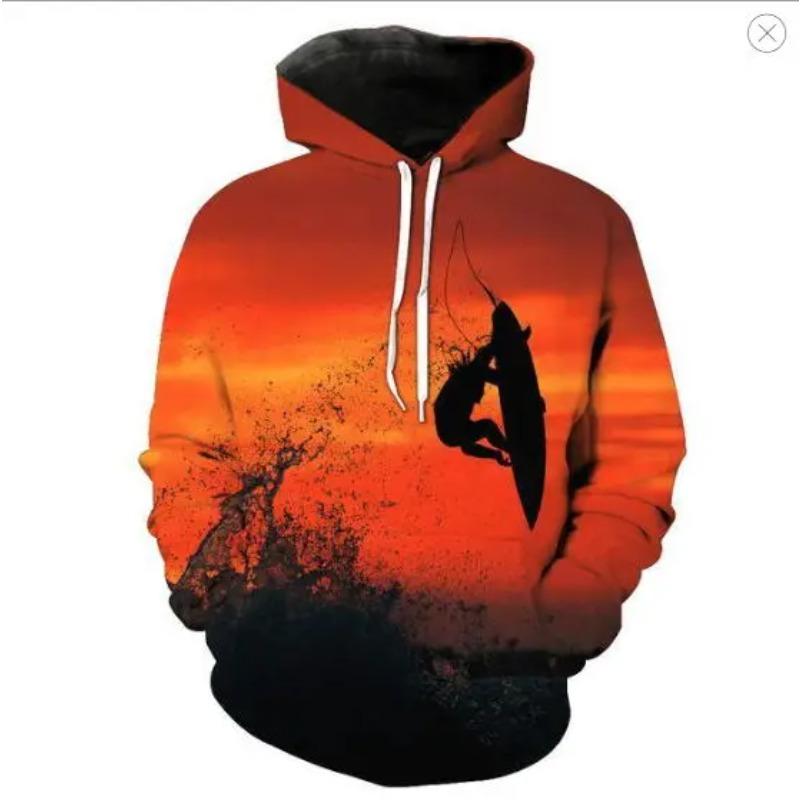 Unisex Hoodies & Sweatshirts 3D Beautiful Starry Sky Pattern Fashionable Adult Long Sleeve Hoodie