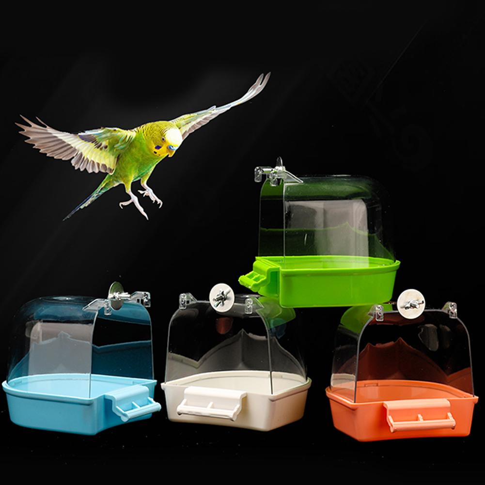 Hanging Bird Bath Is Waterproof Wear-resistant And Easy To Clean Cage-style External Bath For Birds Such As Parrots And Myn