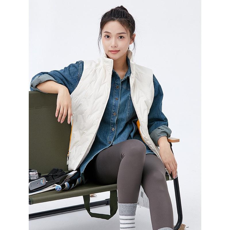 Neue Paar Herbst- und Winter Baumwollweste Sport und Freizeit Herren- und Damen Gleich Ärmellos Warm Stehkragen Weste Jacke