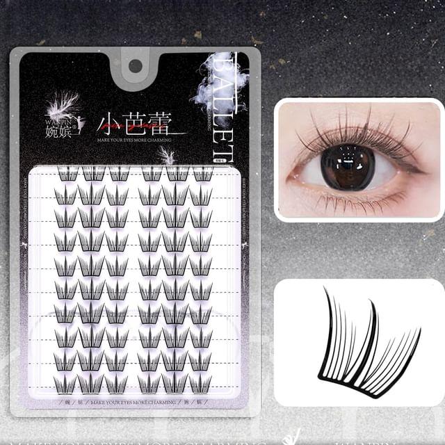 

Mogugu - Natural Multipack False Eyelashes Cluster Black - One Size