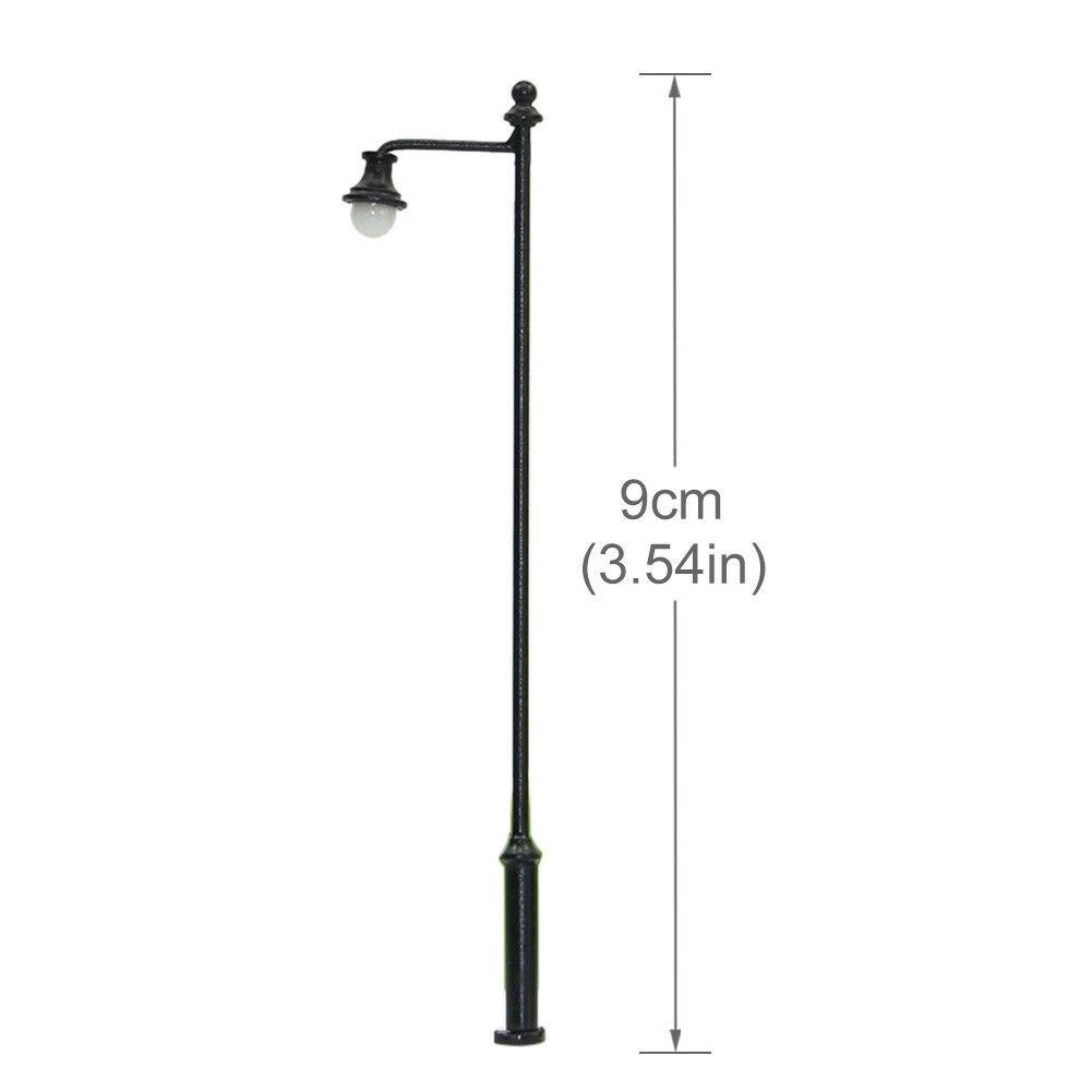 Lamp Lights Post Street 1:87 3.54\" 5pcs LED Building