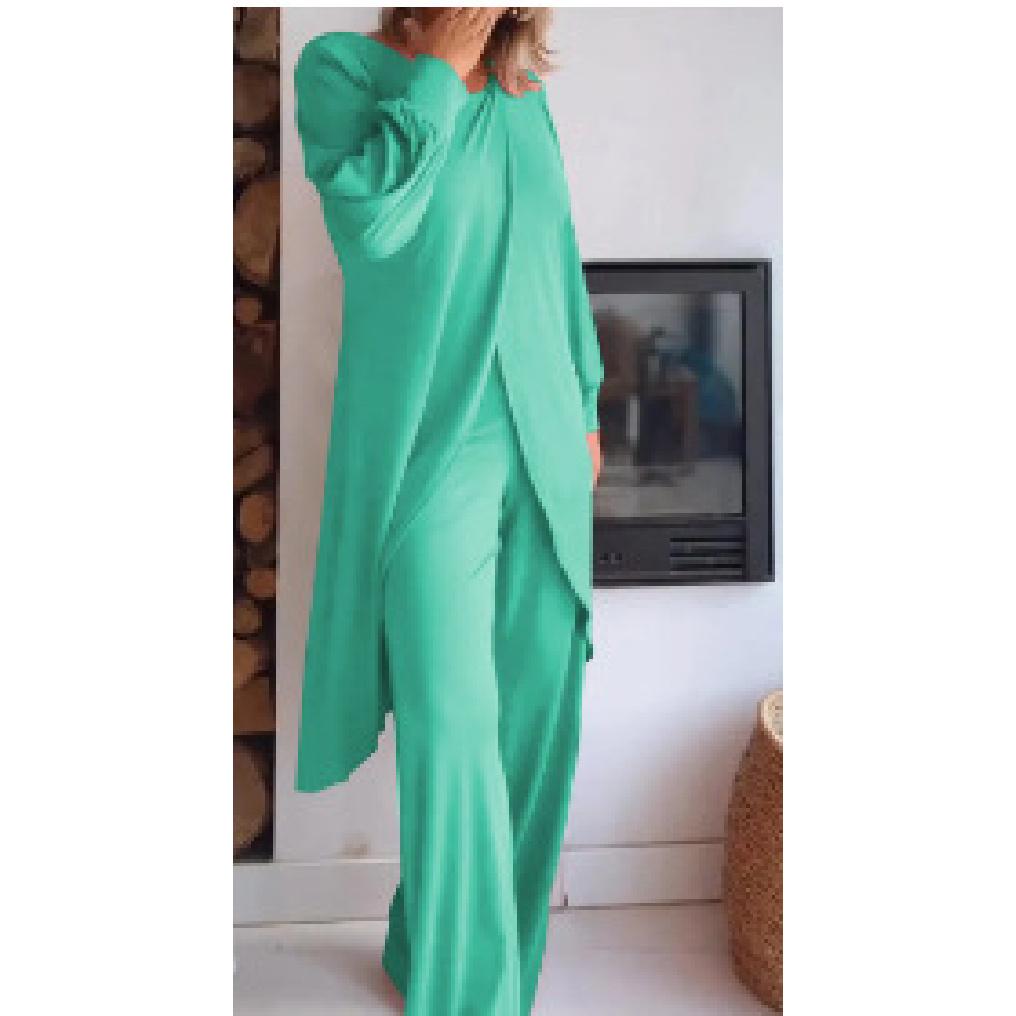Women'S Spring And Summer New Comfortable Casual Sports Daily Commuting Fashionable Solid Color Clothing Set