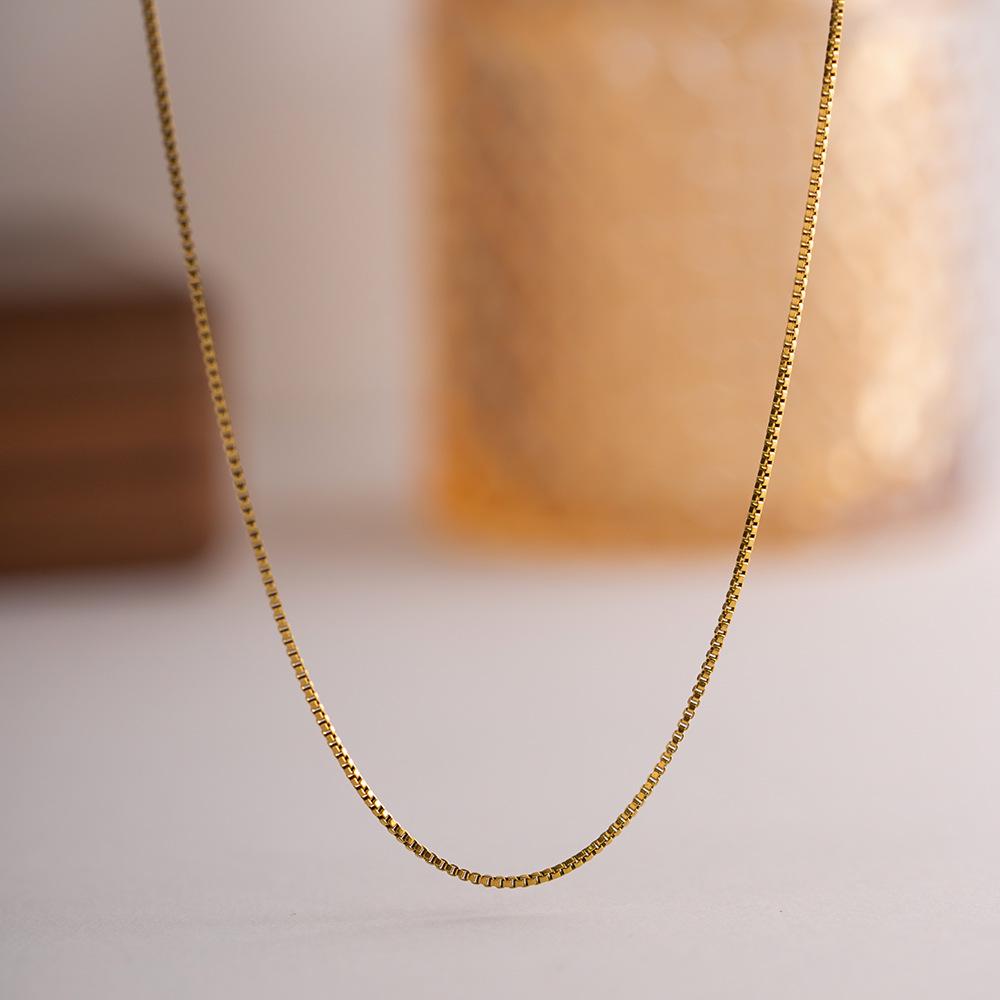 

Trending Light Luxury 18K Gold-Plated Stainless Steel Fine Chain Necklace