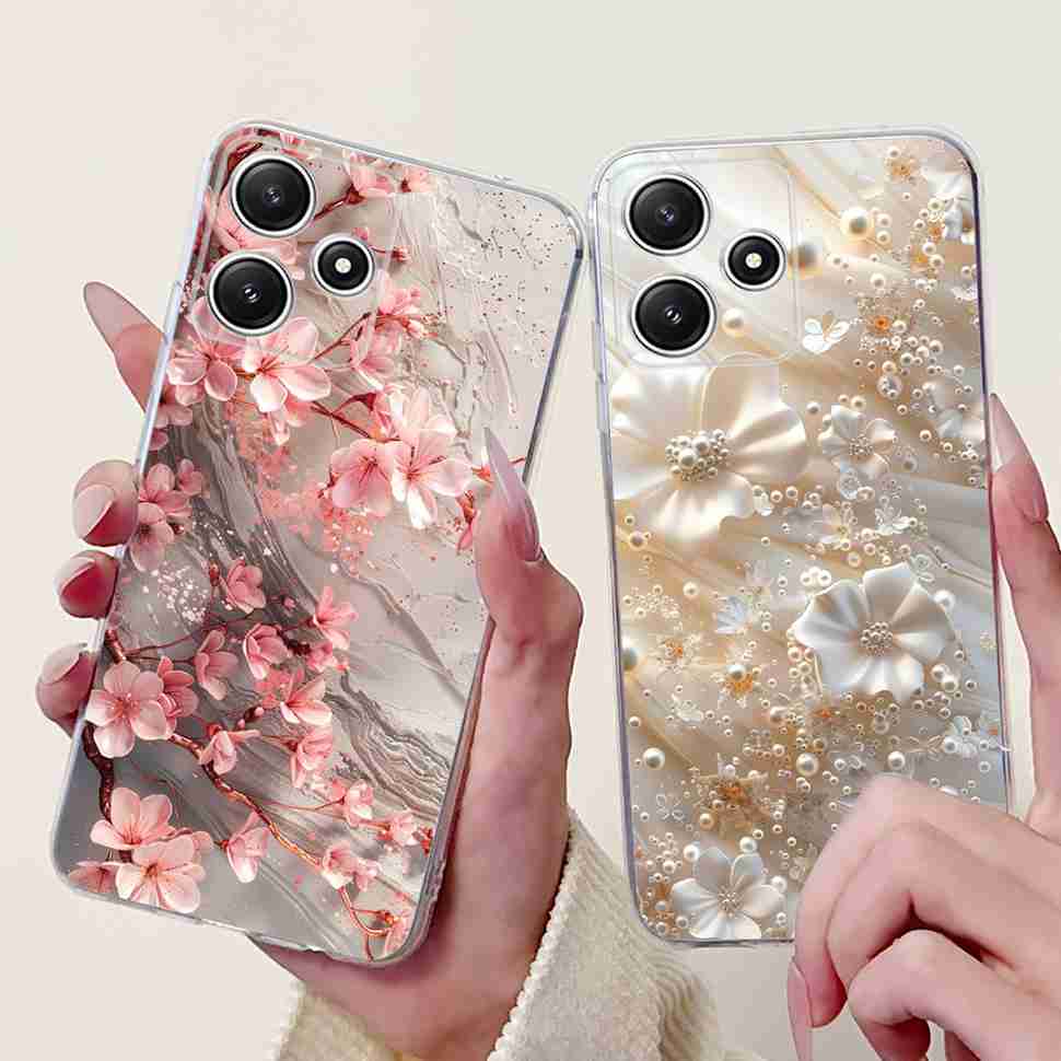For Xiaomi Redmi Note 12R 5G Case Summer Little Daisy Lemon Soft Silicone TPU Cases For Redmi Note12R NOTE12R 23076RA4BC Shell
