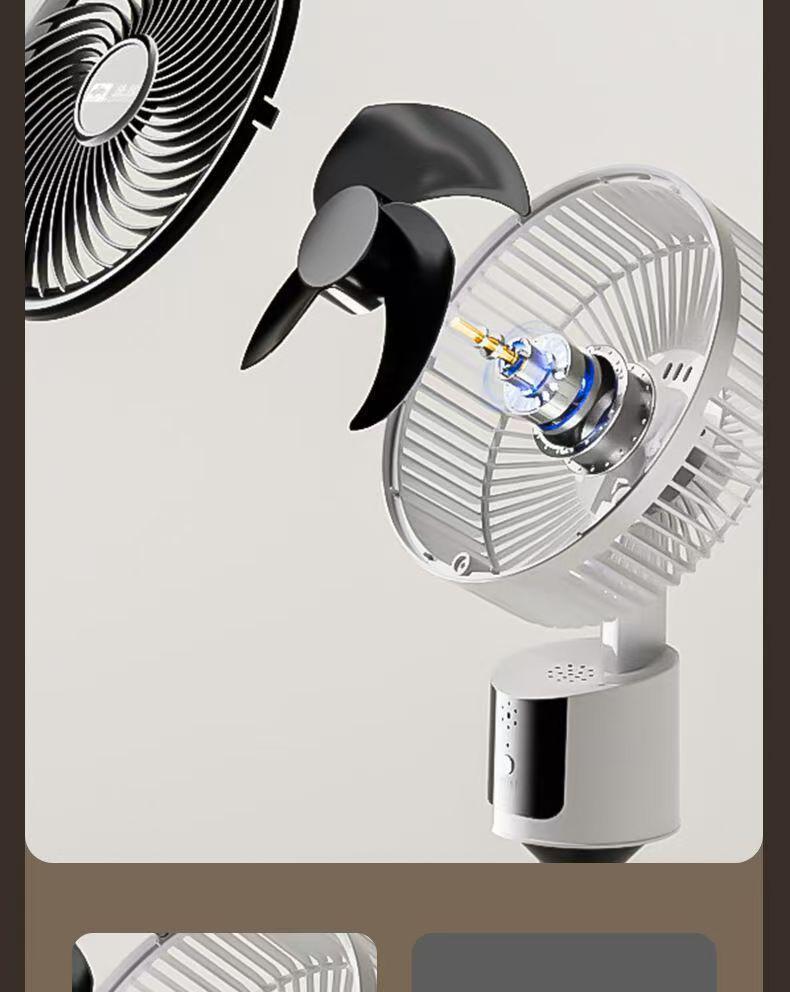 Camel USB Rechargeable Quiet Floor Fan - Energy-Saving Mechanical Model for Home