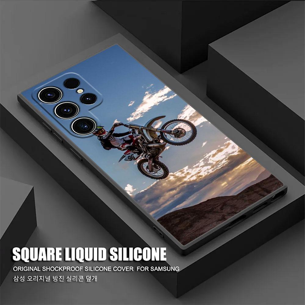 Motorbike Motocross Moto Cross Dirtbikes S26Ultra Case For Samsung Galaxy S26 S25 S24 S23 S20 S21 FE S22 Ultra Plus Phone Cover