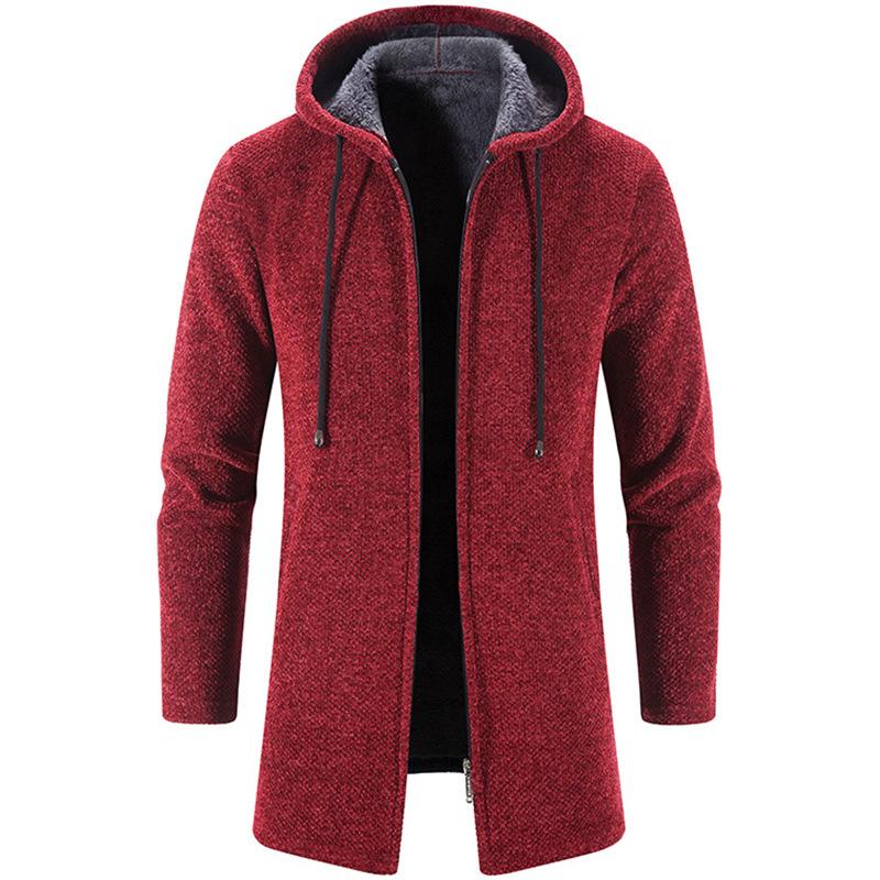 Trendy handsome color versatile cardigan chenille outerwear sweater knitted sweater jacket style