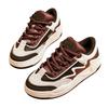 ANTA Ao Jie S Women Classic Color Block Trendy Skate Shoes Ivory White Rotten Wood Brown Smoke Red 122448081-5