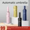 German Black Technology Fully Automatic Dual-Purpose Sun and Rain Umbrella with 24 Reinforced Ribs, Wind-Resistant Folding Sun Protection Umbrella