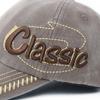Men's Korean Style Distressed Baseball Cap with Retro Letter 3D Embroidery